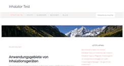 Desktop Screenshot of inhalatortest.de