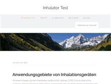 Tablet Screenshot of inhalatortest.de